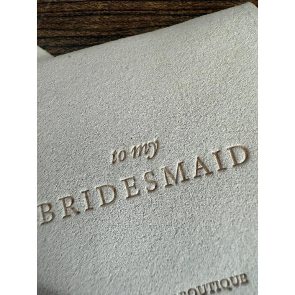 Bridal Chic Boutique “To My Bridesmaid” Jewelry Pouch